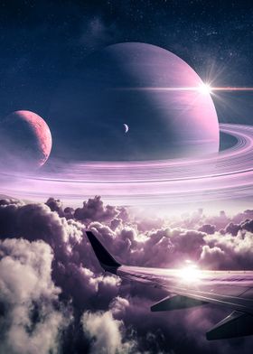 Saturn Above The Clouds