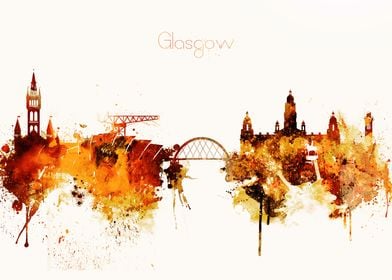 Glasgow Scotland Skyline