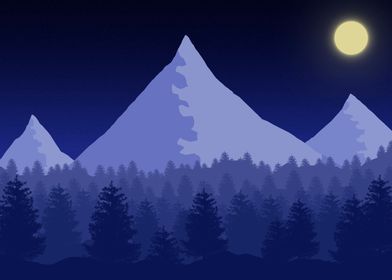 Night mountains