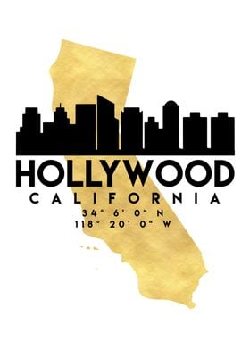 Hollywood Map Skyline