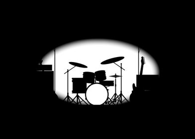 Half Tone Rock Band Poster