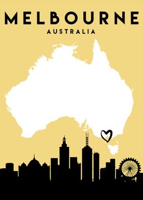 Melbourne Map Australia 