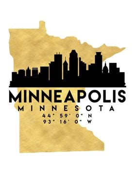 Minneapolis Map Minnesota