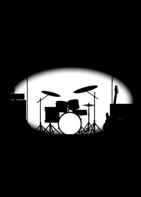 Half Tone Rock Band Poster