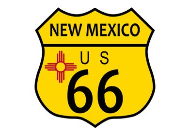 Route 66 New Mexico Flag