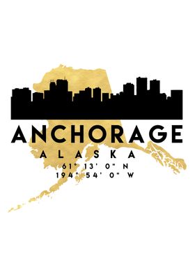 Anchorage Map Skyline