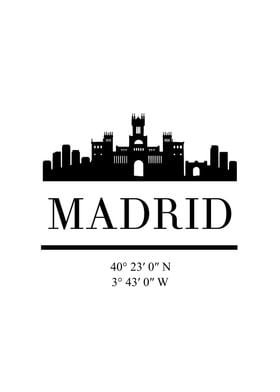 Madrid Skyline Spain