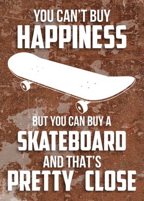 SKATEBOARDING FUNNY POSTER