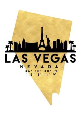 Las Vegas Map Skyline