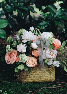 Roses in a basket