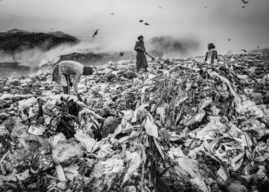 Garbage yard in Bangladesh