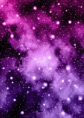 Purple Pink Galaxy Nebula Poster Art Print By Anita S Bella S Art Displate