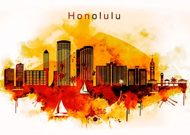 Honolulu Hawaii Skyline