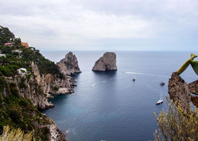 the Isle of Capri in Italy