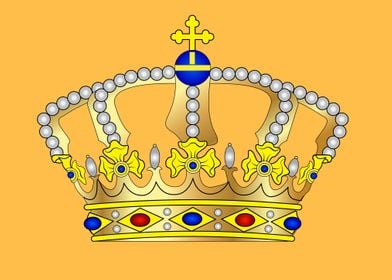 vintage art of crown