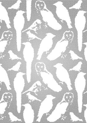 Wild birds mosaic effect 