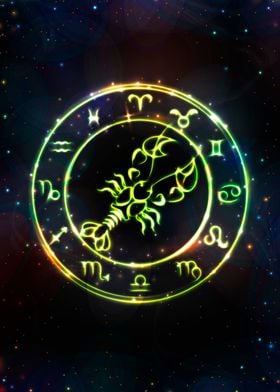 Zodiac glowing Cancer