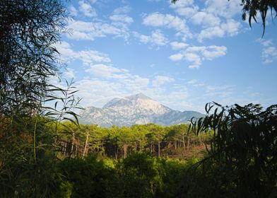 Tahtali mountain peak