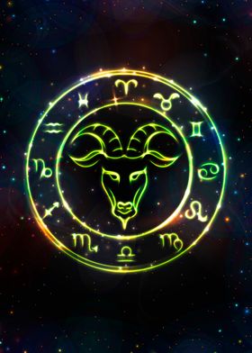 Zodiac glowing Capricorn