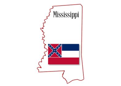 Mississippi State Map 