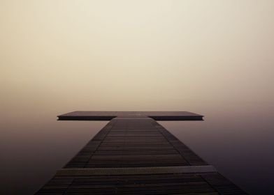 Wooden dock over Lake