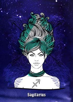 Zodiac female Sagittarius