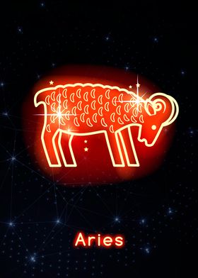 Zodiac red Aries