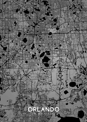 Orlando map BW