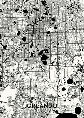 Orlando map white