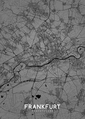 Frankfurt map BW