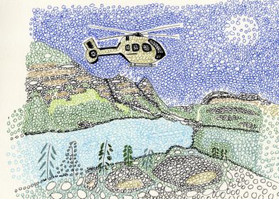 Helicopter landscape