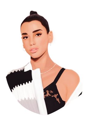 Dua Lipa Digital Painting