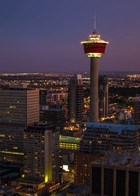 Calgary Tower and Downtown