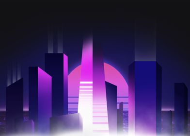 Nightscape Retrowave City