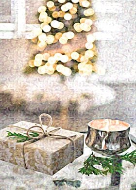 Candle Xmas Impressionist