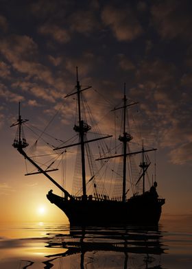 Old galleon