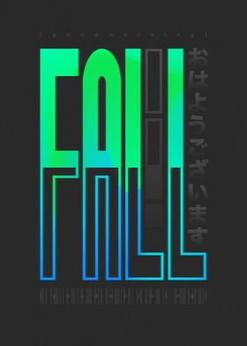 Fall Typography Art