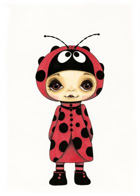 Little Lady Bug Girl