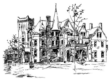 vintage palace drawing