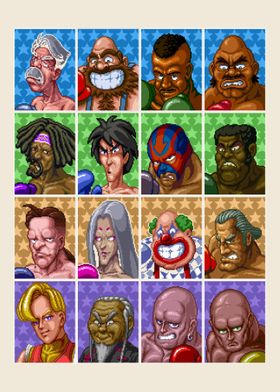Super Punch Out Characters