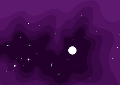 Abstract Purple Space