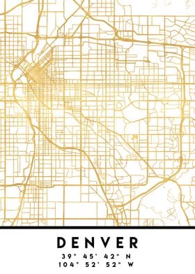 Denver Map Coloroda