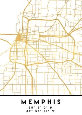 Memphis Map Tennesse