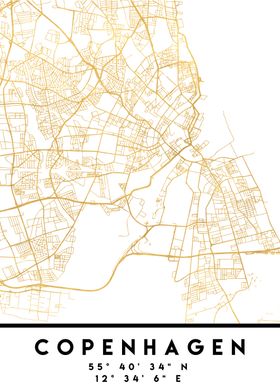 Copenhagen Map Denmark