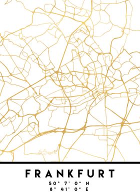 Frankfurt Map Germany