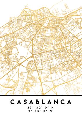 Casablanca Map Morocco