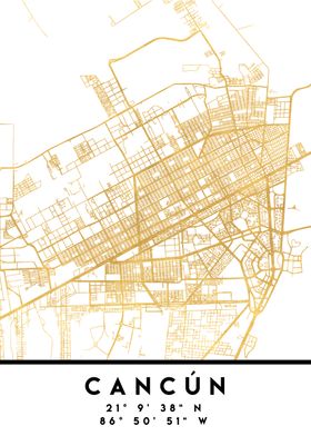 Cancun Map Mexico