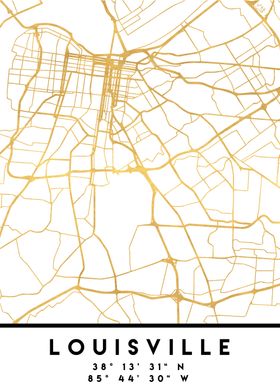 Louisville Map Kentucky