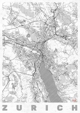 Zurich Map Line