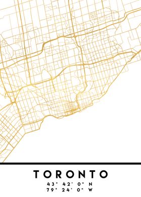 Toronto Map Canada